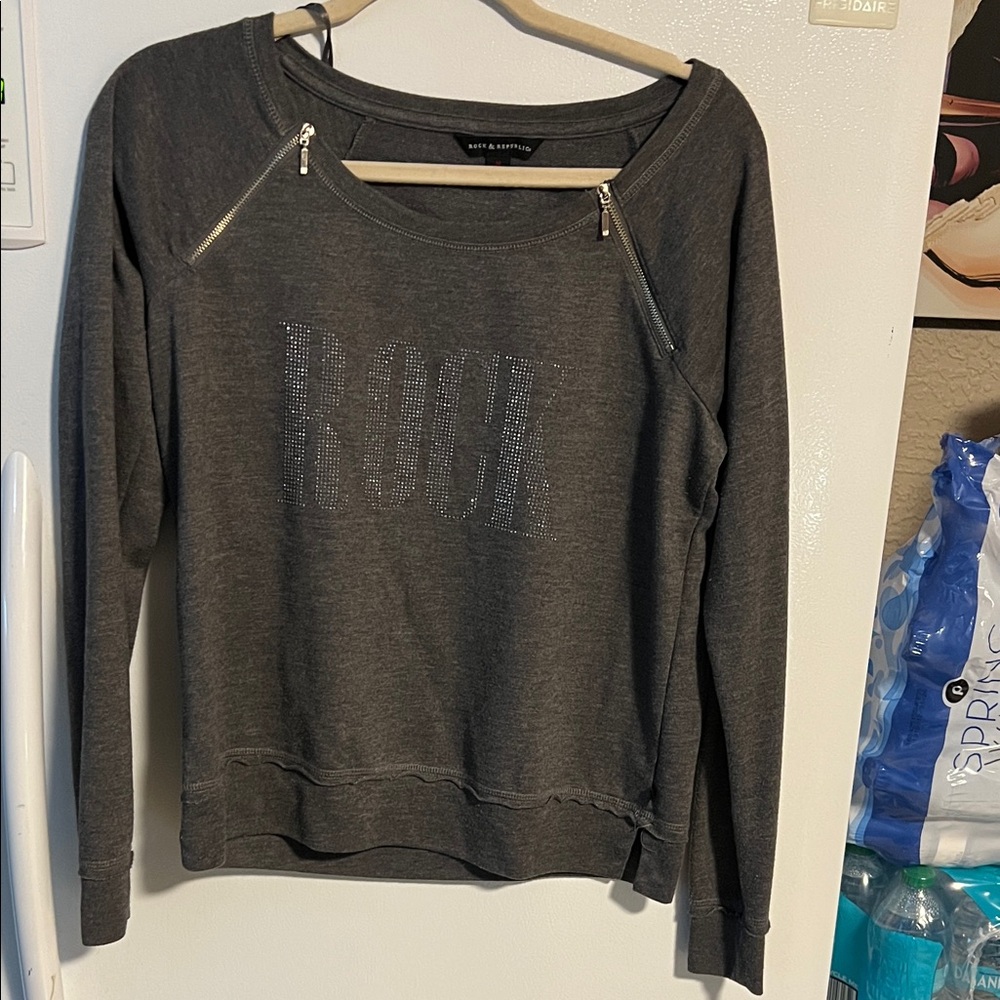 Rock & Republic Charcoal Sweatshirt